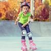 Roller Skates for Girls and Kids, 4 Sizes Adjustable Roller Skates, with All Wheels Light up, Fun Illuminating for Girls and Kids, Rollerskates for Kids Beginners, Medium(2-5), Pink view 2