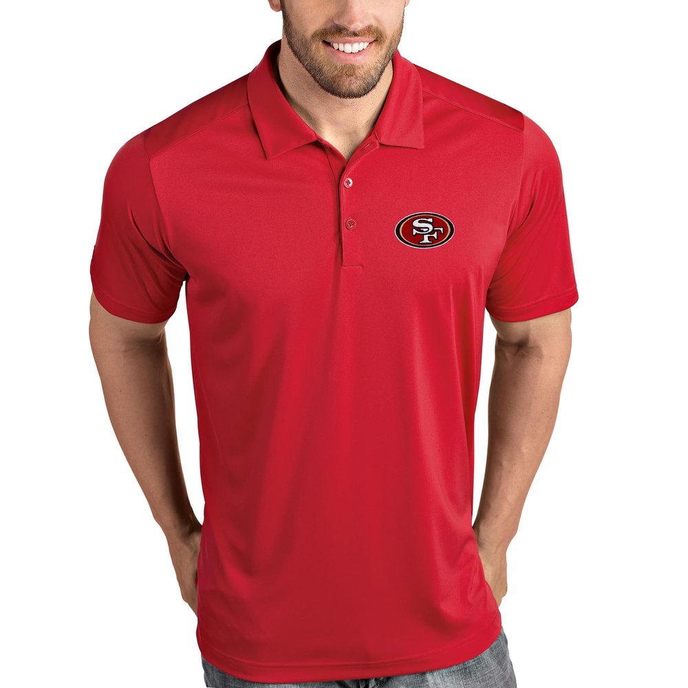 Antigua San Francisco 49ers Tribute Polo - Scarlet