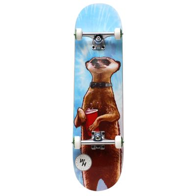Holiday Party Animals Meerkat Complete Skateboard for Beginners Kids Teens Adults