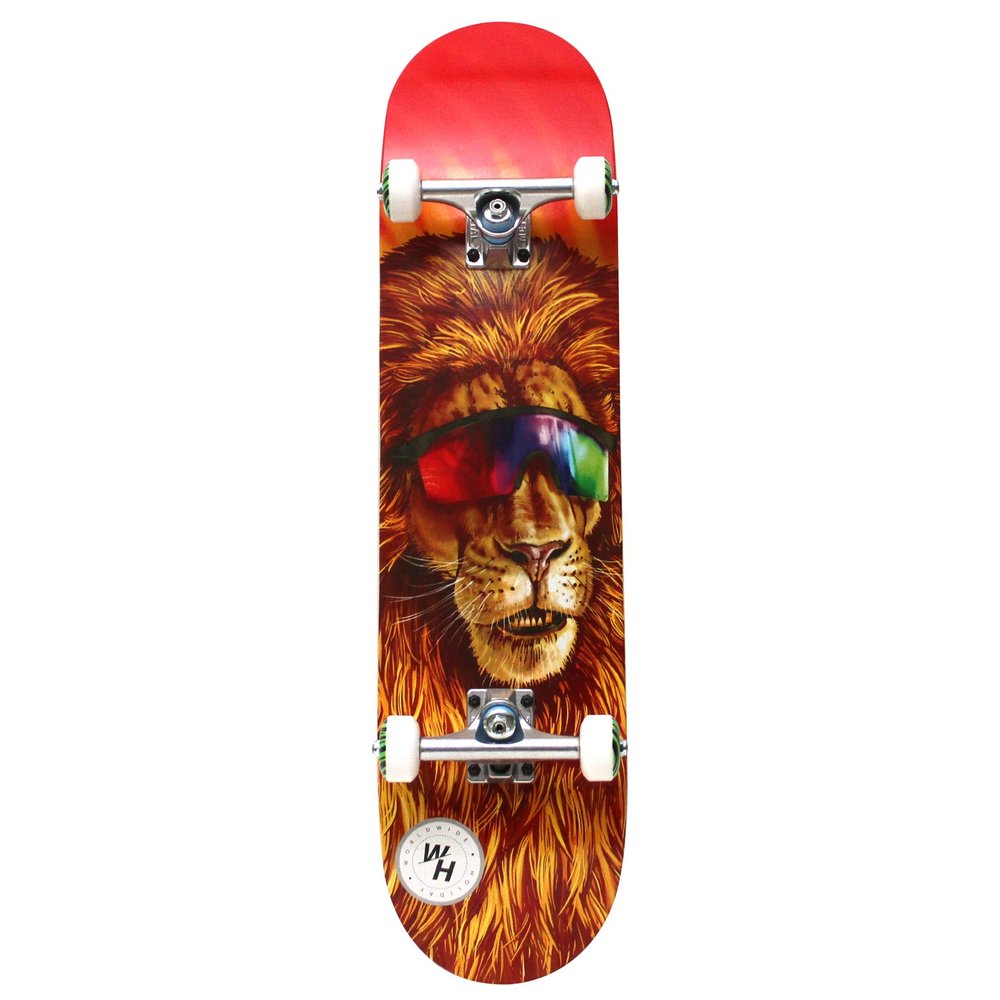 Holiday Party Animals Lion Complete Skateboard for Beginners Kids Teens Adults