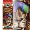 Holiday Party Animals Lion Complete Skateboard for Beginners Kids Teens Adults view 4