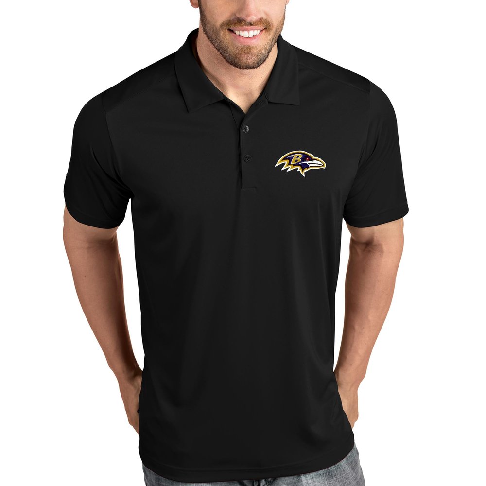 Antigua Baltimore Ravens Tribute Polo - Black