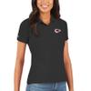 Antigua Women's Black Kansas City Chiefs Legacy Pique Polo view 1