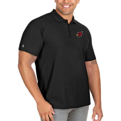 Antigua Men's Black Arizona Cardinals Big & Tall Legacy Pique Polo