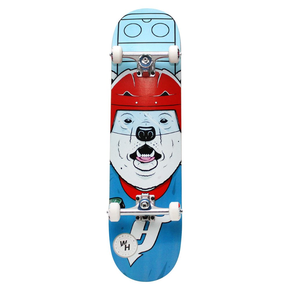 Polar Bear Skateboard for Beginners Kids Teens Adults Holiday Skateboards - Ready to Ride Out of Box