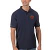 Antigua Men's Navy Chicago Bears Bear Head Legacy Pique Polo view 1