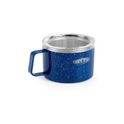 GSI Outdoors Glacier Stainless 15 fl. oz. Camp Cup, Blue Speckle