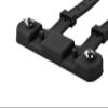 Bike Bottle Cage Mounting Base (Black) view 2