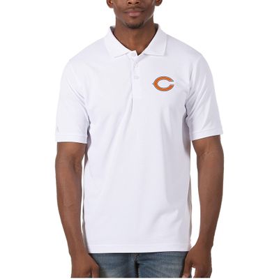 Antigua Men's White Chicago Bears Legacy Pique Polo