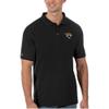 Antigua Men's Black Jacksonville Jaguars Legacy Pique Polo view 2