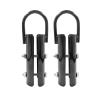 Forellfit 2 Sets 2.0 Climbing Rope ClampRope Climb Workout Rig Attachment Hook Rope BR-Clasp Garage Gym Fitness Equipment with Carabiner Eyehook Strength Training Home Indoor (2.0" Black 2 Sets) view 1