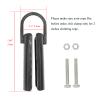 Forellfit 2 Sets 2.0 Climbing Rope ClampRope Climb Workout Rig Attachment Hook Rope BR-Clasp Garage Gym Fitness Equipment with Carabiner Eyehook Strength Training Home Indoor (2.0" Black 2 Sets) view 3