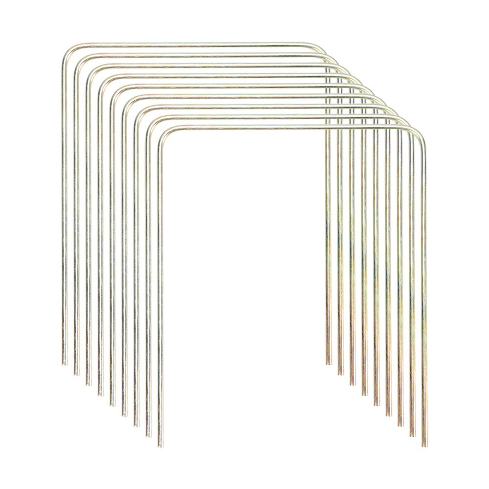 ApudArmis Regulation Croquet Wickets, Set of 9 Colorful Square Arrow Wickets Replacement for 28In or 32In Croquet Lawn Backyard Outdoor Game (8.1In Height & 6.3In Width)