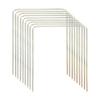 ApudArmis Regulation Croquet Wickets, Set of 9 Colorful Square Arrow Wickets Replacement for 28In or 32In Croquet Lawn Backyard Outdoor Game (8.1In Height & 6.3In Width) view 1