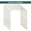 ApudArmis Regulation Croquet Wickets, Set of 9 Colorful Square Arrow Wickets Replacement for 28In or 32In Croquet Lawn Backyard Outdoor Game (8.1In Height & 6.3In Width) view 3