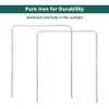 ApudArmis Regulation Croquet Wickets, Set of 9 Colorful Square Arrow Wickets Replacement for 28In or 32In Croquet Lawn Backyard Outdoor Game (8.1In Height & 6.3In Width) view 4