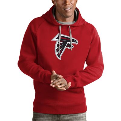 Antigua Men's Red Atlanta Falcons Victory Pullover Hoodie