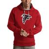 Antigua Men's Red Atlanta Falcons Victory Pullover Hoodie view 1