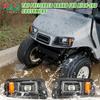 10L0L Golf Cart Light Kit for EZGO TXT Freedom 2014-Up, Headlight & Tail Light Set with Bluetooth App Control, Turn Signals, Flashing Lights, High Beam, Brake Lights & Daytime Running Light (12V-48V) view 2