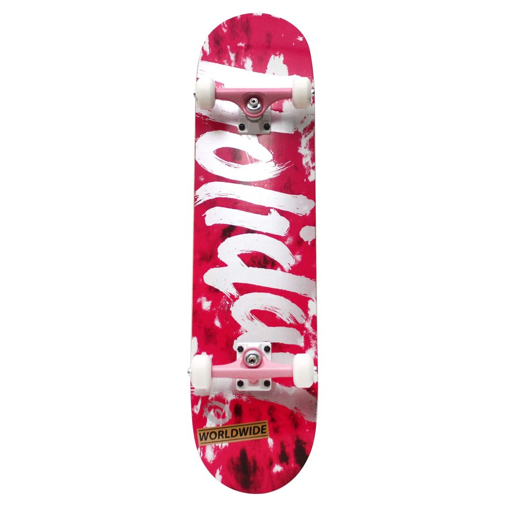 Holiday Pink Tie Dye Complete Skateboard for Beginners Kids Teens Adults