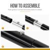 OneTigris Lightweight Tent Poles, 2pc/Set, 7075 Aluminum Alloy, Adjustable & Extendable view 3
