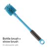 Owala 2-in-1 Water Bottle Brush Cleaner and Water Bottle Straw Cleaner Brush, Water Bottle Brush with Removable Head and Twist n Hide Straw Brush, Smokey Blue view 3