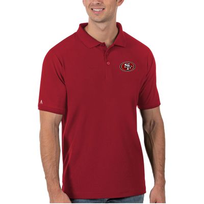 Antigua Men's Scarlet San Francisco 49ers Legacy Pique Polo