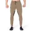 BROKIG Mens Thigh Mesh Gym Jogger Pants, Men's Casual Slim Fit Workout Bodybuilding Sweatpants with Zipper Pocket (Beige, Medium) view 2