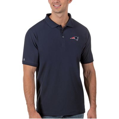 Antigua Men's Navy New England Patriots Legacy Pique Polo
