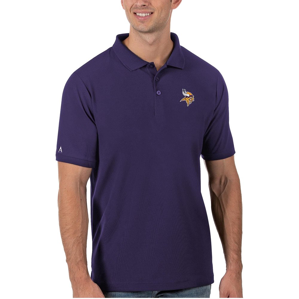 Antigua Men's Purple Minnesota Vikings Legacy Pique Polo