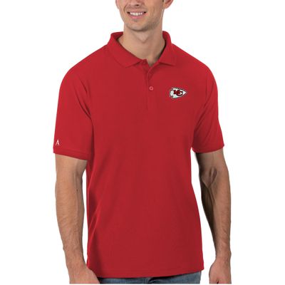 Antigua Men's Red Kansas City Chiefs Legacy Pique Polo