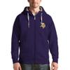 Antigua Men's Purple Minnesota Vikings Victory Full-Zip Hoodie view 1