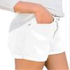 Angerella Frayed Denim Shorts for Women Boyfriend Distressed Jean Shorts Mid Rise Jeans White S view 2