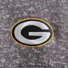 Antigua Men's Charcoal Green Bay Packers Fortune Quarter-Zip Pullover Jacket view 3