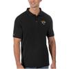 Antigua Men's Black Jacksonville Jaguars Legacy Pique Polo view 1