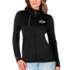 Antigua Women's Black/Charcoal Baltimore Ravens Generation Full-Zip Jacket view 1