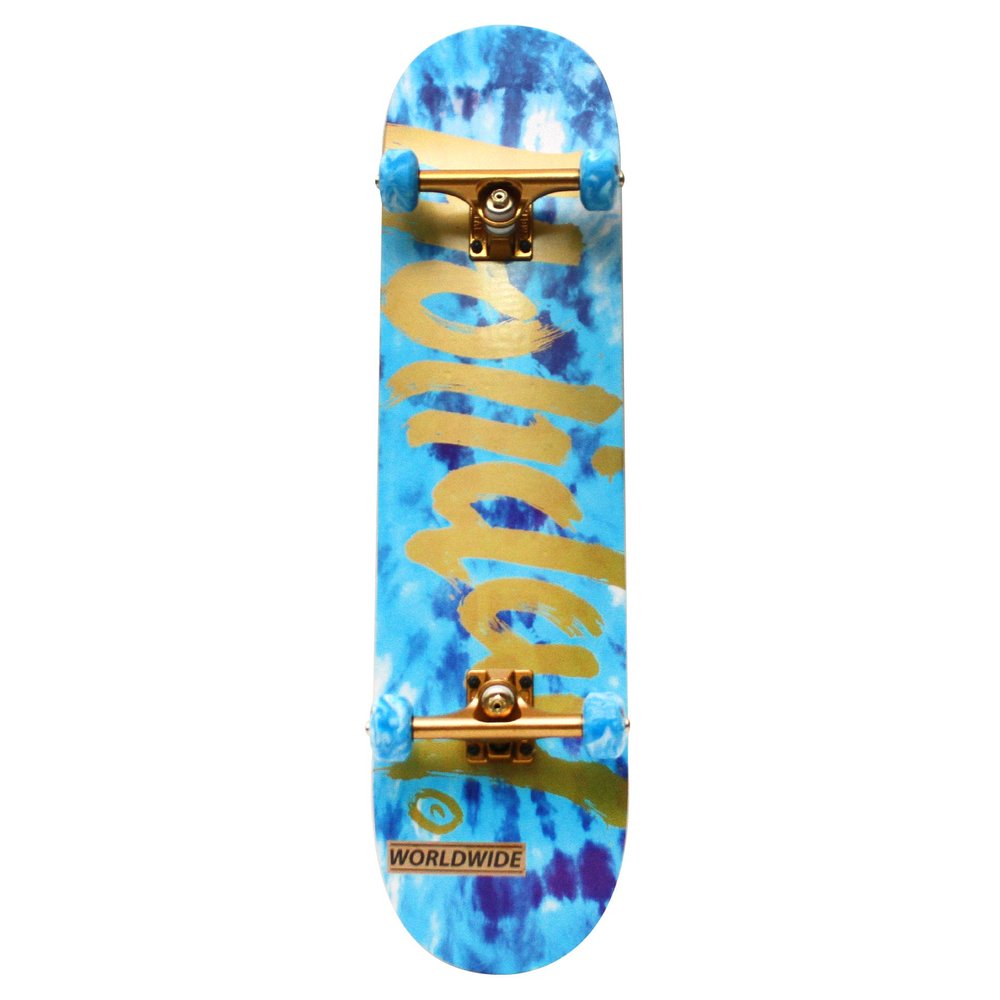 Holiday Blue Tie Dye Complete Skateboard for Beginners Kids Teens Adults