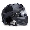 Integrated Tactical Airsoft Painball Full Face Protection, PJ Helmet F22, with Removable Steel Mesh Mask and Goggles view 3