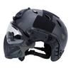 Integrated Tactical Airsoft Painball Full Face Protection, PJ Helmet F22, with Removable Steel Mesh Mask and Goggles view 4