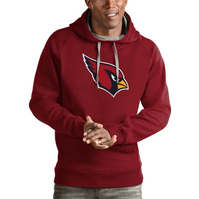 Antigua Men's Cardinal Arizona Cardinals Victory Pullover Hoodie