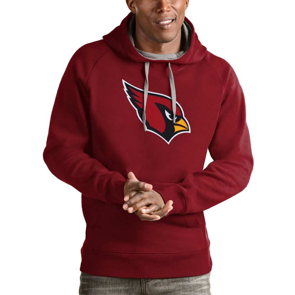 Antigua Men's Cardinal Arizona Cardinals Victory Pullover Hoodie