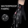 FOXLVDA Winter Warm Gloves for Men and Women, with Thin Sensitive Touchscreen Texting Fingers, Windproof and Waterproof Glove, for Daily Work, Cycling, Driving, Hiking (Black, Medium) view 2