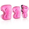 JBM Kids/Youth Knee Pad Elbow Pads and Wrist Guards Protective Gear Set for Skateboarding Cycling Roller Skating Inline Skating Scooter Riding Sports BMX Biking Sports (Pink) view 1
