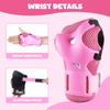 JBM Kids/Youth Knee Pad Elbow Pads and Wrist Guards Protective Gear Set for Skateboarding Cycling Roller Skating Inline Skating Scooter Riding Sports BMX Biking Sports (Pink) view 3