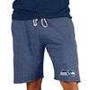 Concepts Sport Men's Navy Seattle Seahawks Mainstream Terry Shorts view 1