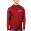 Antigua Men's Red Kansas City Chiefs Generation Quarter-Zip Pullover Jacket view 1