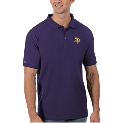 Antigua Men's Purple Minnesota Vikings Legacy Pique Polo
