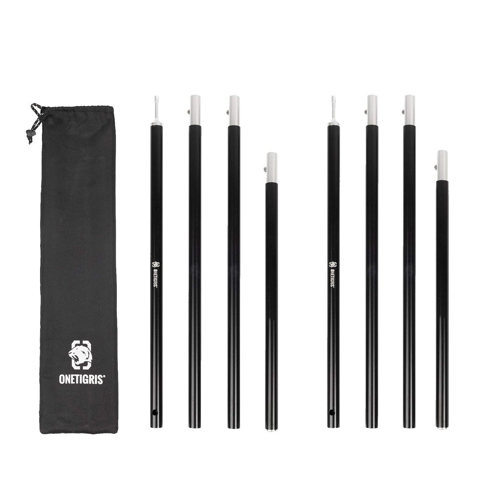 OneTigris Lightweight Tent Poles, 2pc/Set, 7075 Aluminum Alloy, Adjustable & Extendable