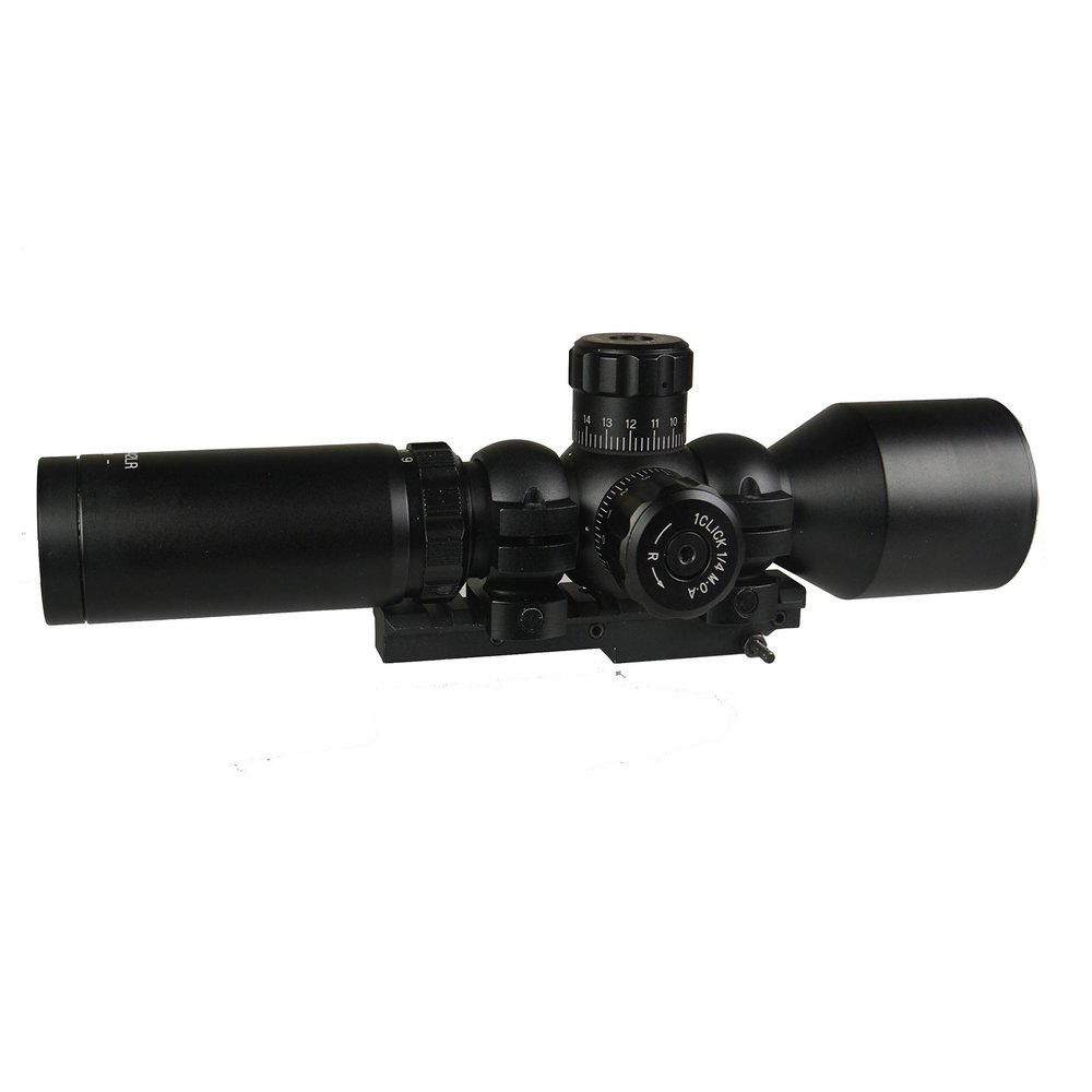 TWP Wide Angle 3-9x42 Long Eye Relief Scout Scope Rings and Combo with 4491 Rear Sight Mount