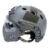Integrated Tactical Airsoft Painball Full Face Protection, PJ Helmet F22, with Removable Steel Mesh Mask and Goggles view 3